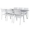 Matgrupp Venture Home Virya 160x90 med 6 Santorini Stapelstolar