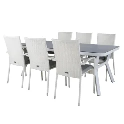 Matgrupp Venture Home Virya 160x90 med 6 Anna Matstolar