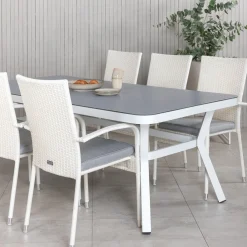 Matgrupp Venture Home Virya 160x90 med 6 Anna Matstolar