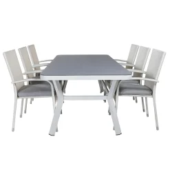 Matgrupp Venture Home Virya 160x90 med 6 Anna Matstolar