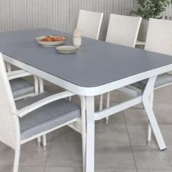 Matgrupp Venture Home Virya 160x90 med 6 Anna Matstolar