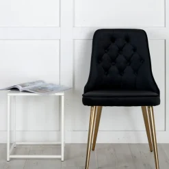 Matstol Venture Home Velvet Deluxe Matt Mässing Ben