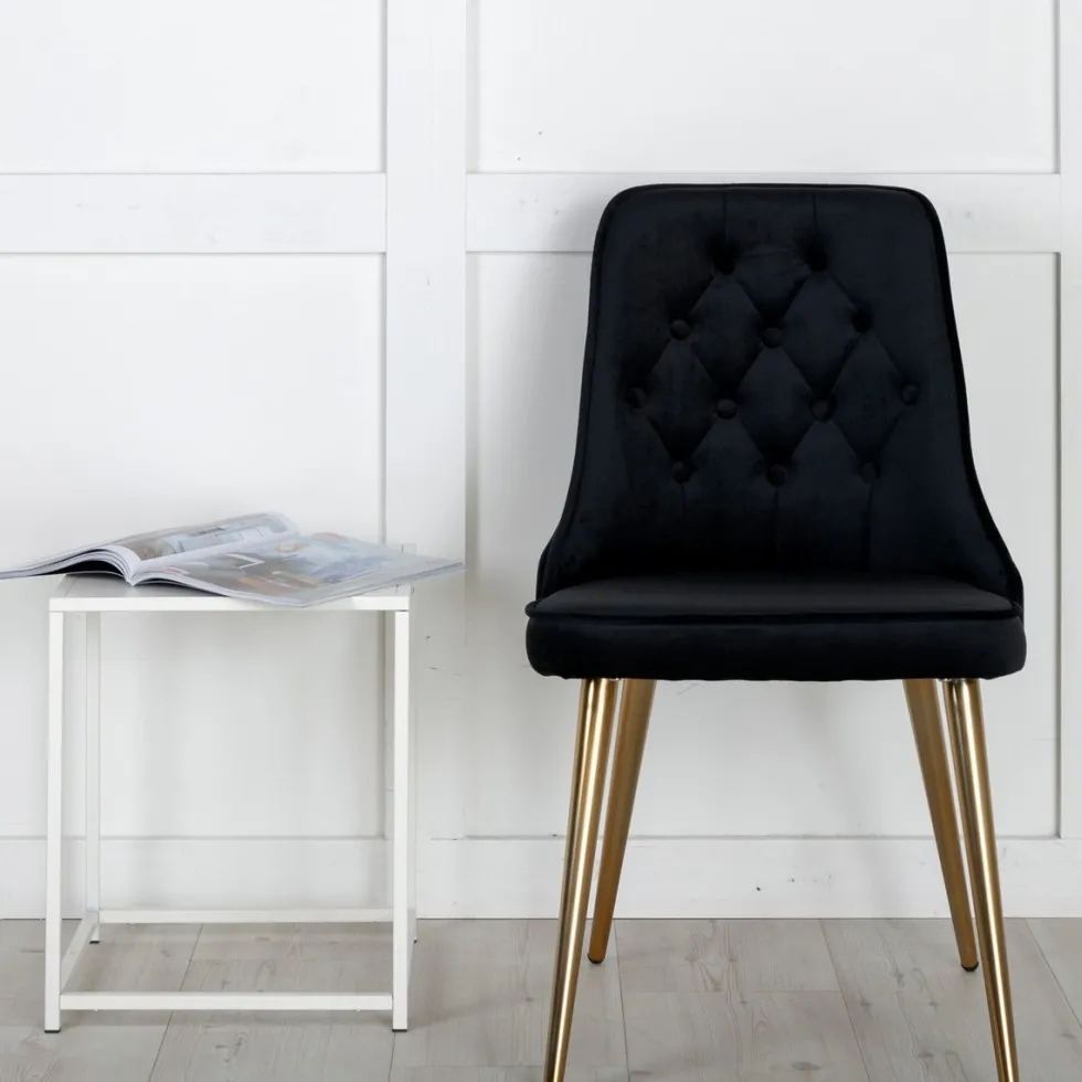 Matstol Venture Home Velvet Deluxe Matt Mässing Ben