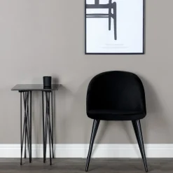 Matstol Venture Home Velvet Svart Ben