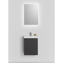 Möbelpaket Hafa Neat 420 med Lucka och Spegel Store Square LED