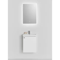 Möbelpaket Hafa Neat 420 med Lucka och Spegel Store Square LED