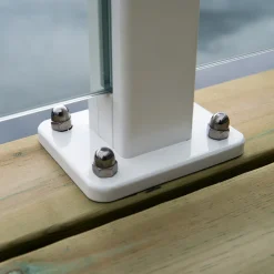 Mellanstolpe Novoroom Aluminium med Fot