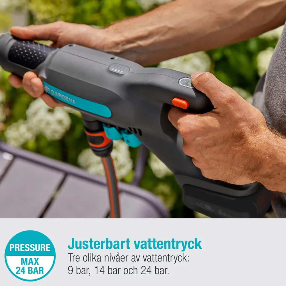 Mellantryckstvätt Garden AquaClean 24/18V utan Batteri