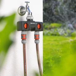 Micro-Drip Gardena Premiumpaket För Terrass med Vattenfördelare & Bevattningsdator