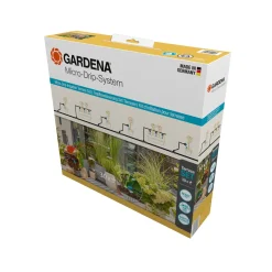 Micro-Drip Gardena Premiumpaket För Terrass med Vattenfördelare & Bevattningsdator