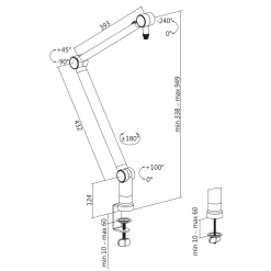 Mikrofonarm LogiLink Pro Svart