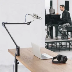 Mikrofonarm LogiLink Pro Svart