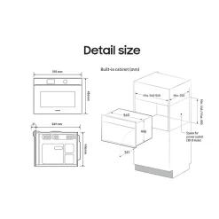 Mikrovågsugn Samsung NQ5B5713GBK Series 5 Smart Cooking 50L Svart