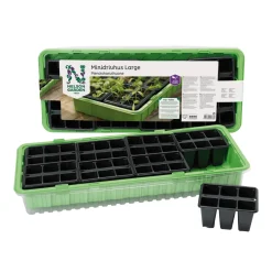 Minidrivhus Nelson Garden 57x24 cm med 48 krukor