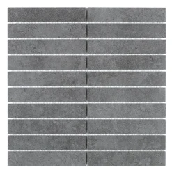 Mosaik Arredo SunStone Svart Mosaic 3x15 cm
