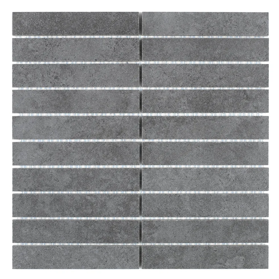 Mosaik Arredo SunStone Svart Mosaic 3x15 cm