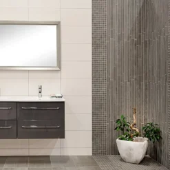 Mosaik Ceramiche Keope Back Grå Strips 30x60 cm