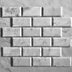 Mosaik Italian Marble Carrara Marmor Italian Marble Rektangulär 31x35 cm