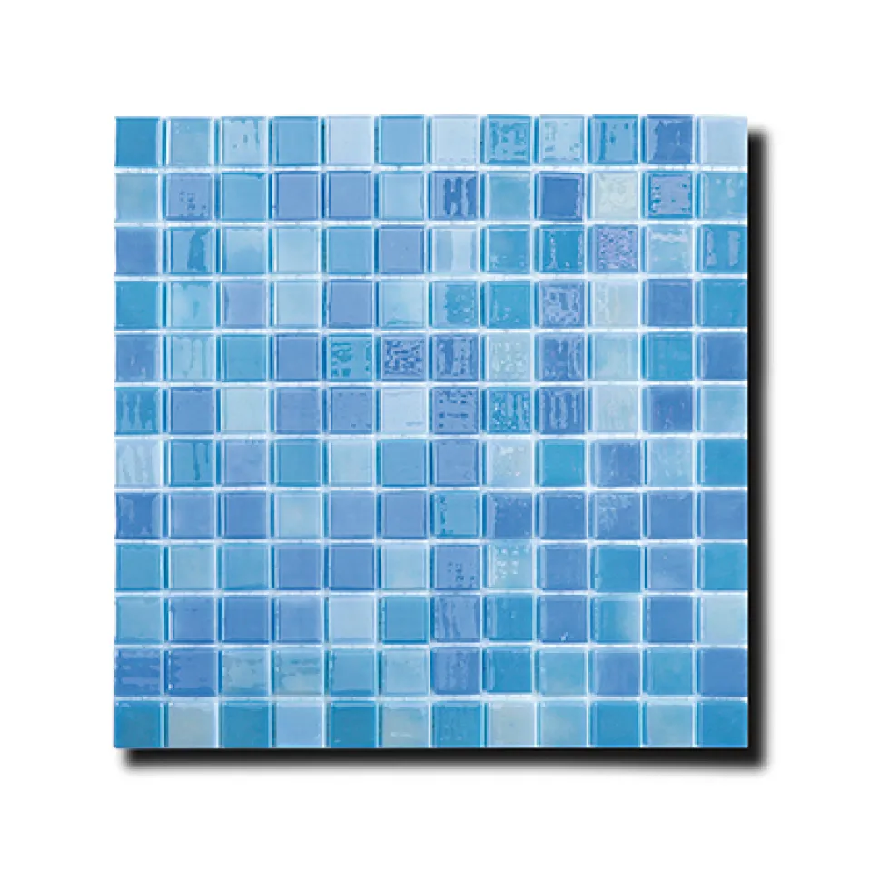Mosaik Lhådös Glasmosaik Mix Blå 2,5x2,5 cm