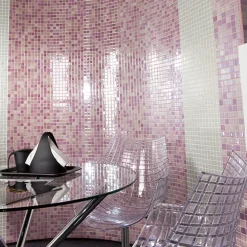Mosaik Lhådös Glasmosaik Mix Rosa 2,5x2,5 cm