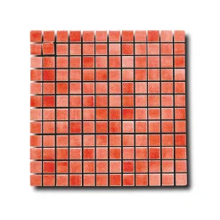 Mosaik Lhådös Glasmosaik Röd 2,5x2,5 cm