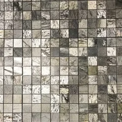 Mosaik Stencentralen Skiffer Argento Silver Shine 5x5 cm