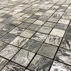 Mosaik Stencentralen Skiffer Argento Silver Shine 5x5 cm