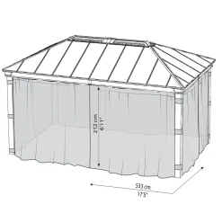 Myggnät Canopia by Palram 4-Pack Till Dallas Paviljong 4,2X6 m