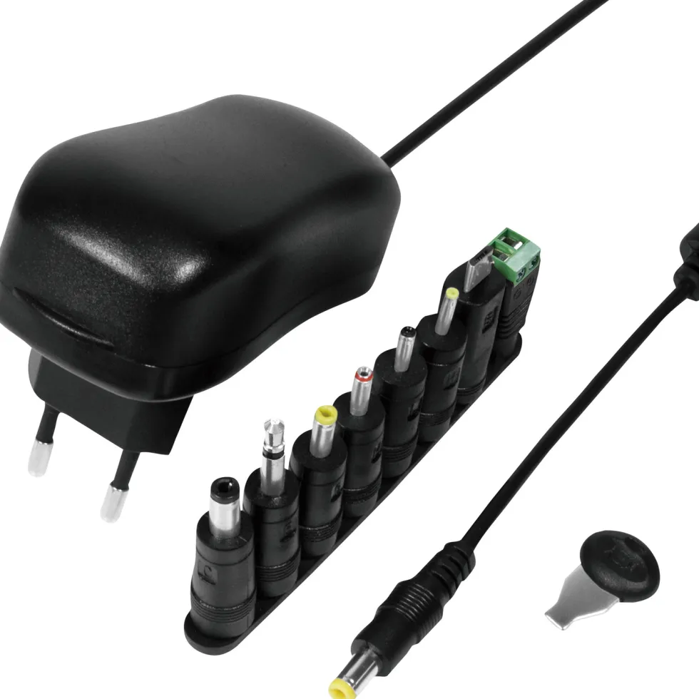 Nätadapter LogiLink 230V - 3-12V 1A 12W