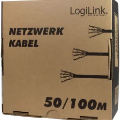Nätverkskabel LogiLink Installation CAT6 U/UTP 100 m