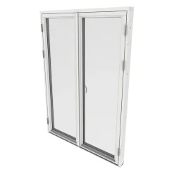 Parfönsterdörr Outline Helglasad 3-Glas Trä