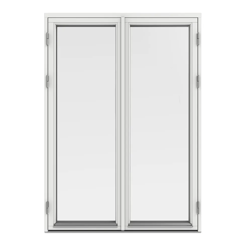 Parfönsterdörr Outline Helglasad 3-Glas Trä