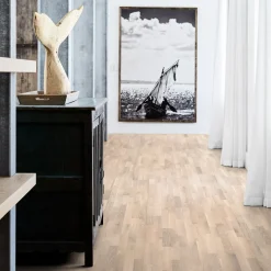 Parkettgolv Kährs Harmony Pale Mattlackad Borstad Ek 3-Stav