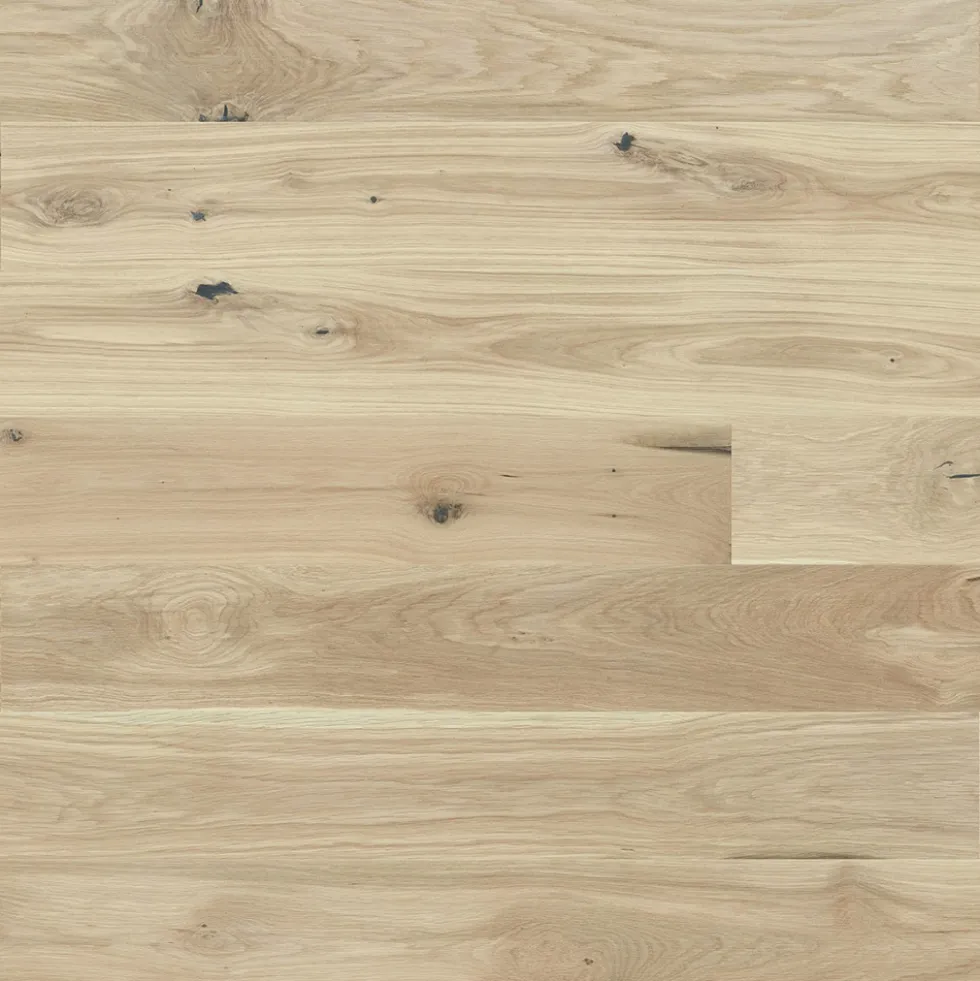 Parkettgolv Moland Burghley Wideplank Trend Ek Vit Mattlack
