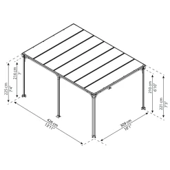 Paviljong Canopia By Palram Milano 4300