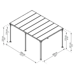 Paviljong Canopia By Palram Milano 4300