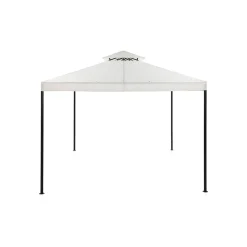 Paviljong Comfort Garden Bermuda komplett paviljong inkl tak och väggar 3x4m - Offwhite