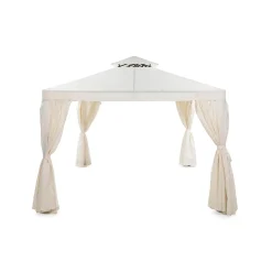Paviljong Comfort Garden Bermuda komplett paviljong inkl tak och väggar 3x4m - Offwhite