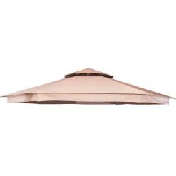 Paviljongtak Hillerstorp Luxor 6-kantigt Solskydd Ø400 cm Beige