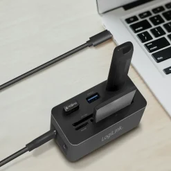 PC-/Mac-minidocka LogiLink HDMI, USB-C, USB