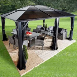 Pergola gop Meridien 18 m² för Altan Inkl Myggnät