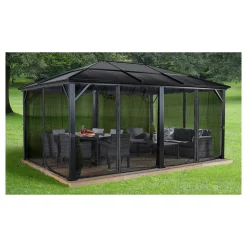Pergola gop Meridien 18 m² för Altan Inkl Myggnät