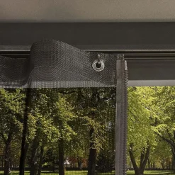 Pergola gop MessinaArea 11 m2, Stomme: Svart, Tak: Svart