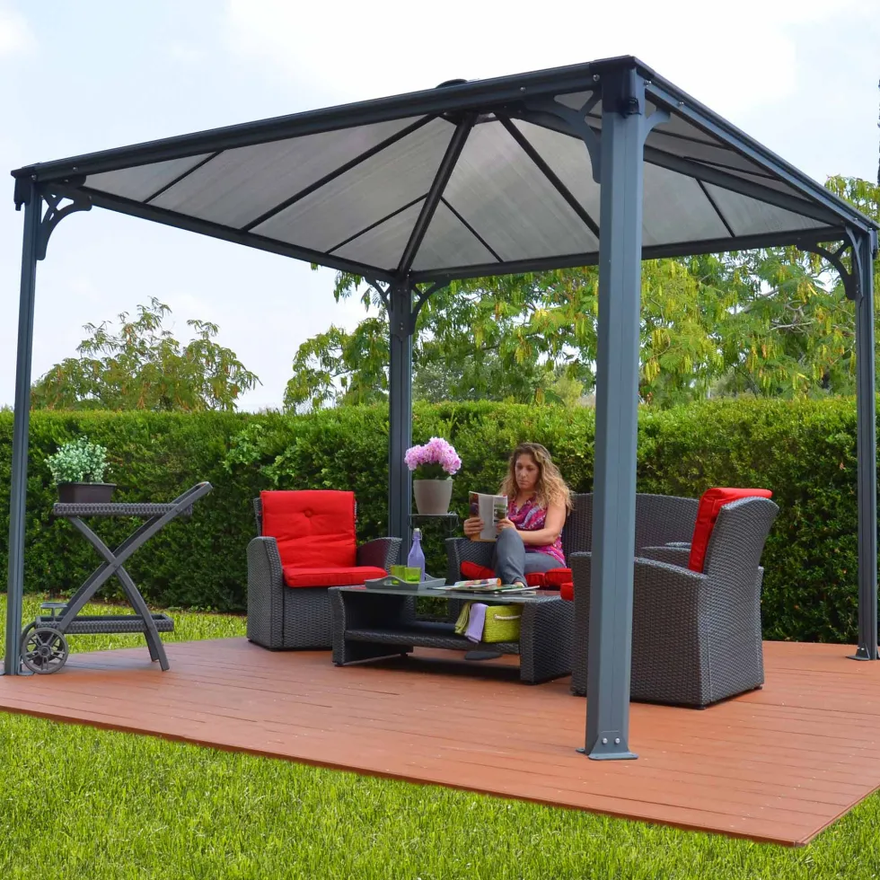 Pergola gop Palermo 3000 13 m² med Takventil