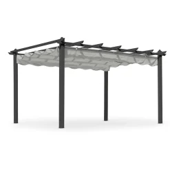 Pergola Hillerstorp Skanör 3x4m Mörkgrått Solskydd