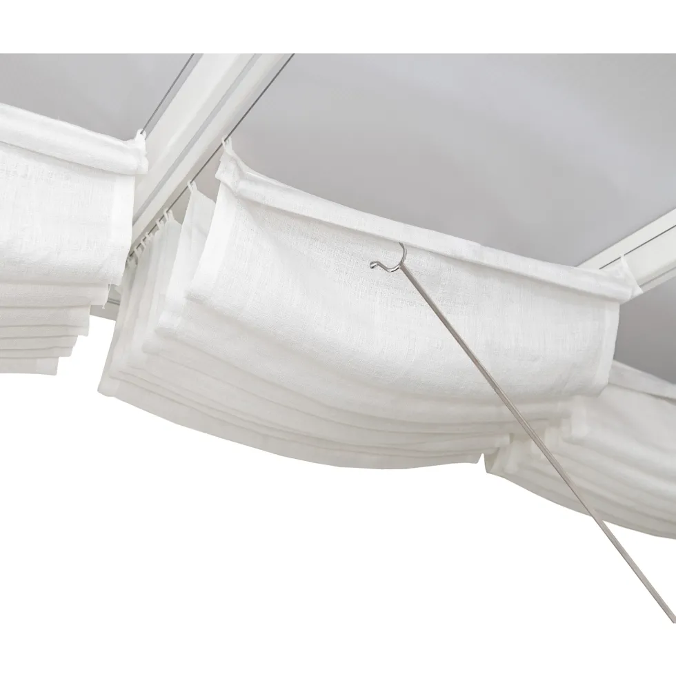 Persienn Canopia by Palram Skuggkit Vit Till Pergola 3 x 7,4 m