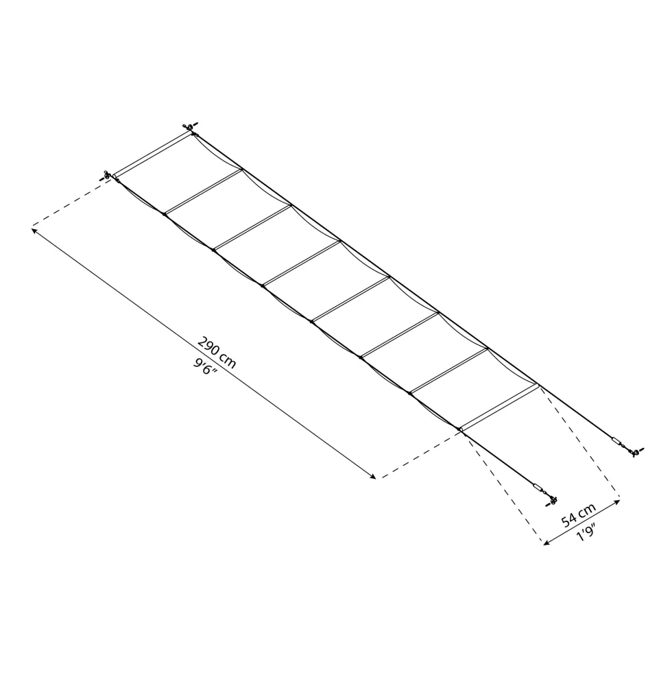 Persienn Canopia by Palram Skuggkit Vit Till Pergola 3 x 7,4 m