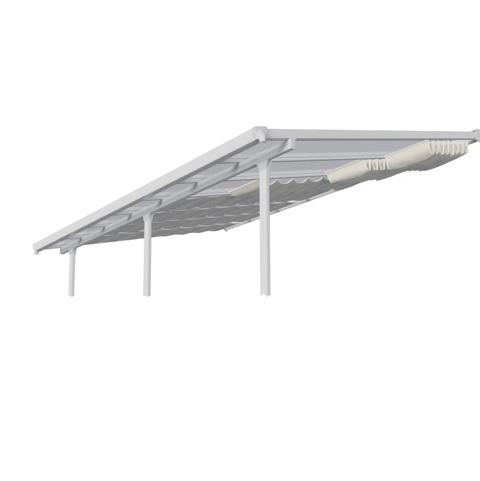 Persienn Canopia by Palram Skuggkit Vit Till Pergola 3 x 7,4 m