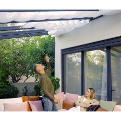 Persienn Canopia by Palram Skuggkit Till Pergola Stockholm 3,4 x 9,5 m