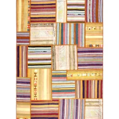 Persisk Patchworkmatta Arkiio Flerfärgad 162x233